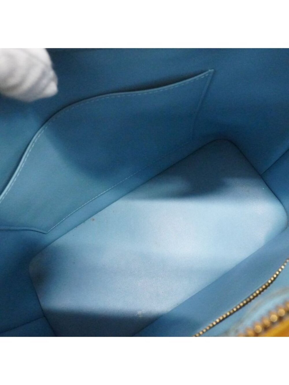 ★SOLD★ Louis Vuitton Tote Vernis Houston Baby Blue - Picture 4 of 10